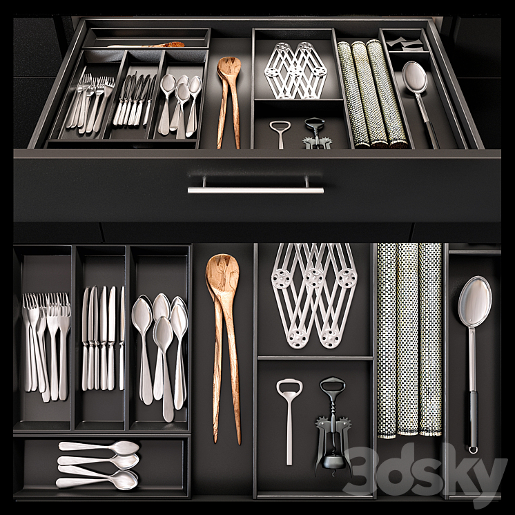 Kitchen case 3DS Max - thumbnail 1