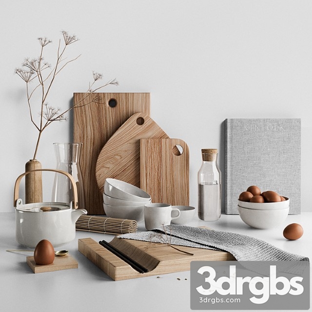 Kitchen Decor 01 3dsmax Download - thumbnail 1