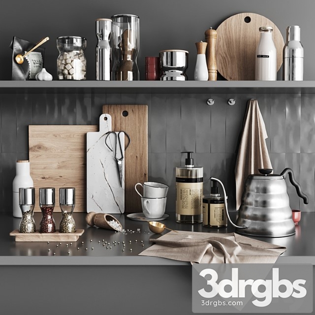 Kitchen Decor 3 3dsmax Download - thumbnail 1