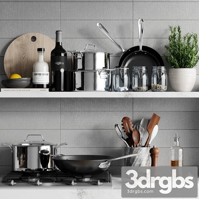 Kitchen decor 3 5 3dsmax Download - thumbnail 1