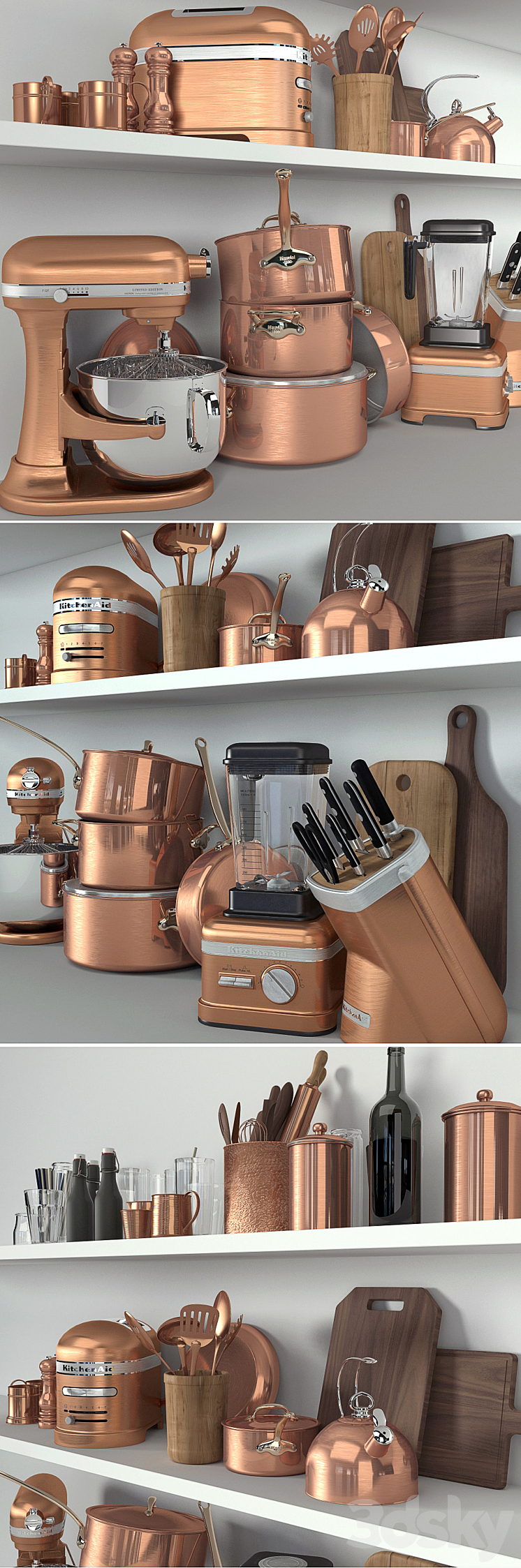 Kitchen Decor 3DS Max - thumbnail 2