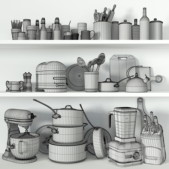 Kitchen Decor 3DSMax File - thumbnail 3