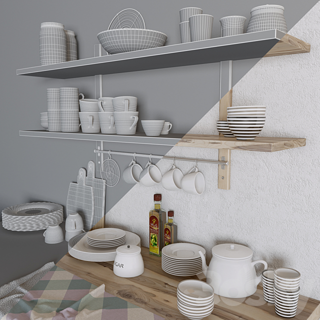 Kitchen Decor 3DSMax File - thumbnail 3