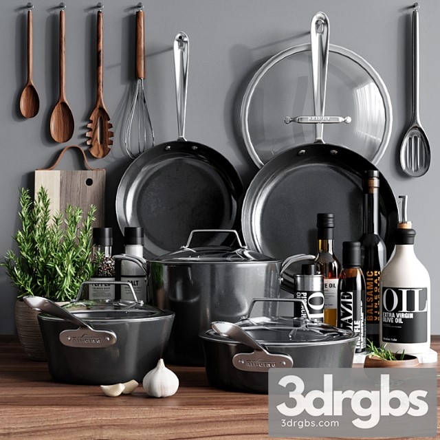 Kitchen decor 4 3dsmax Download - thumbnail 1