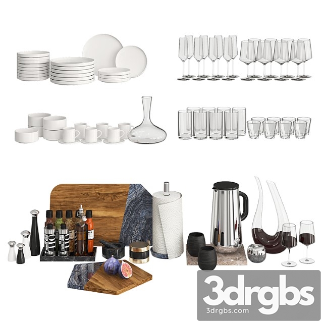 Kitchen Decor Modern 3dsmax Download - thumbnail 1