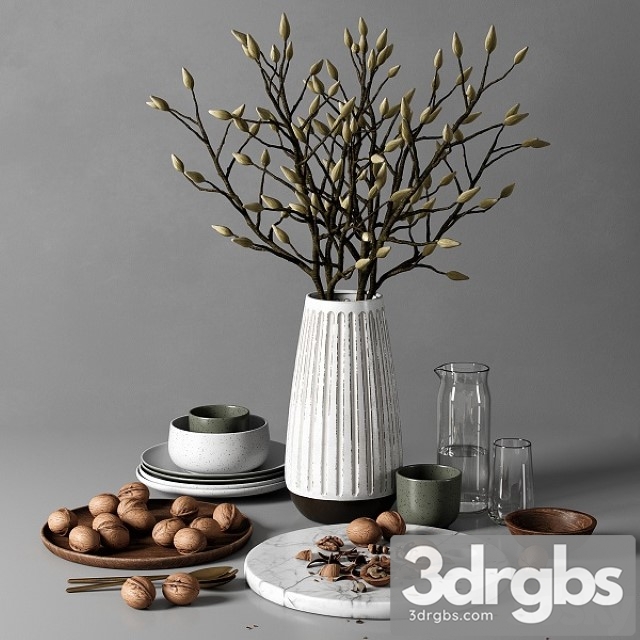 Kitchen Decor Set 09 3dsmax Download - thumbnail 1