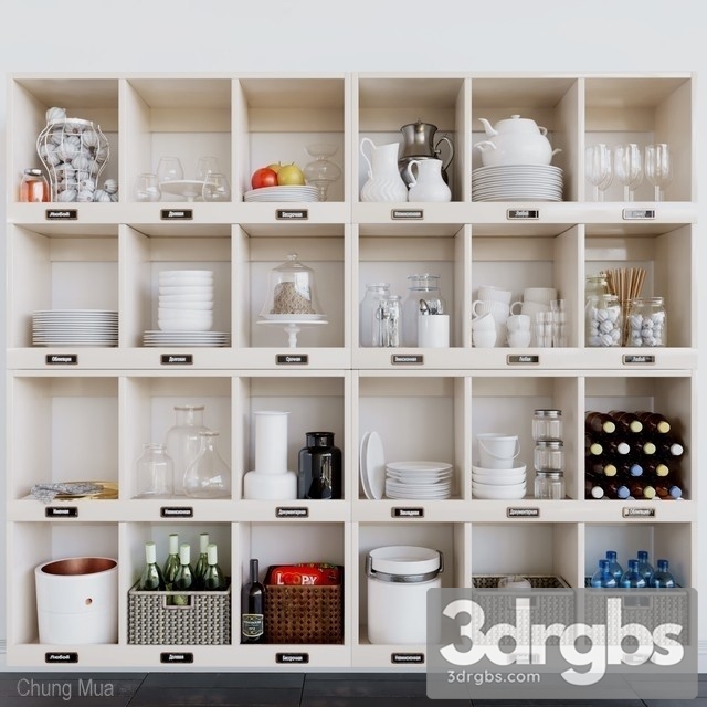 Kitchen Decor Set 114 3dsmax Download - thumbnail 1