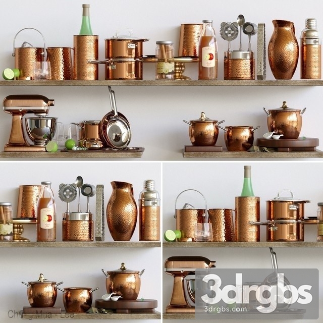 Kitchen Decor Set 184 3dsmax Download - thumbnail 1