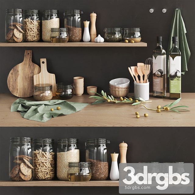 Kitchen decor_123 3dsmax Download - thumbnail 1