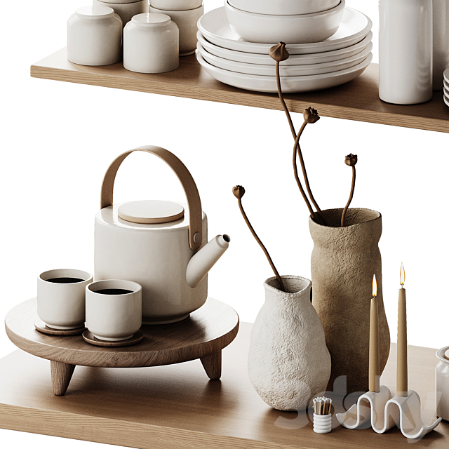 Kitchen decor_Utensils 3DS Max Model - thumbnail 3