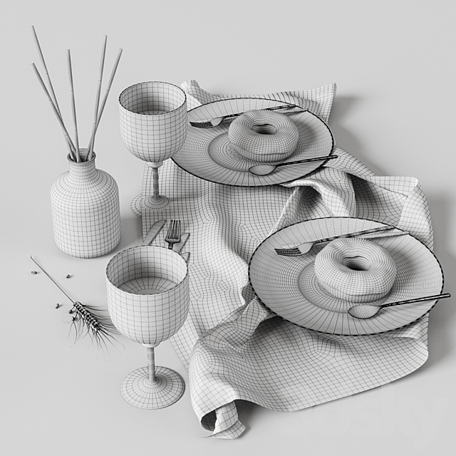 Kitchen Decorative set 054 3DSMax File - thumbnail 4