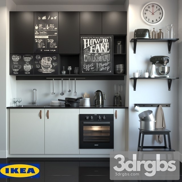 Kitchen Ikea Yudevalla 3dsmax Download - thumbnail 1