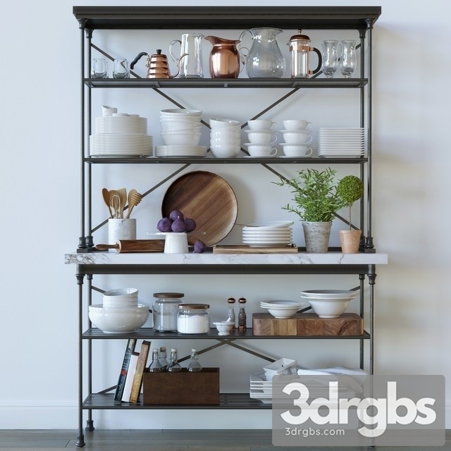 Kitchen Rack 3dsmax Download - thumbnail 1