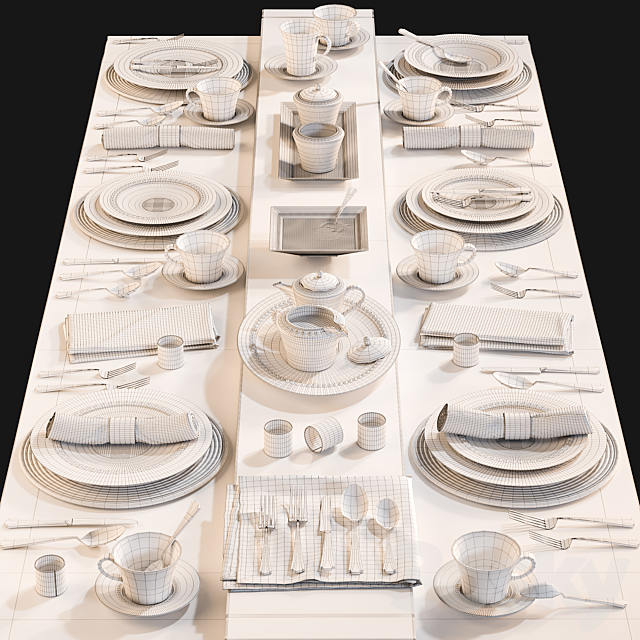 Kitchen Serving Table 2 3DSMax File - thumbnail 3