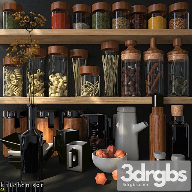 Kitchen set – 03 3dsmax Download - thumbnail 1