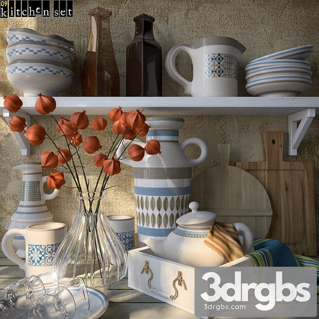 Kitchen set – 09 3dsmax Download - thumbnail 1