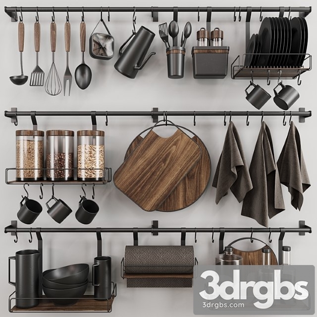 Kitchen Set 3dsmax Download - thumbnail 1