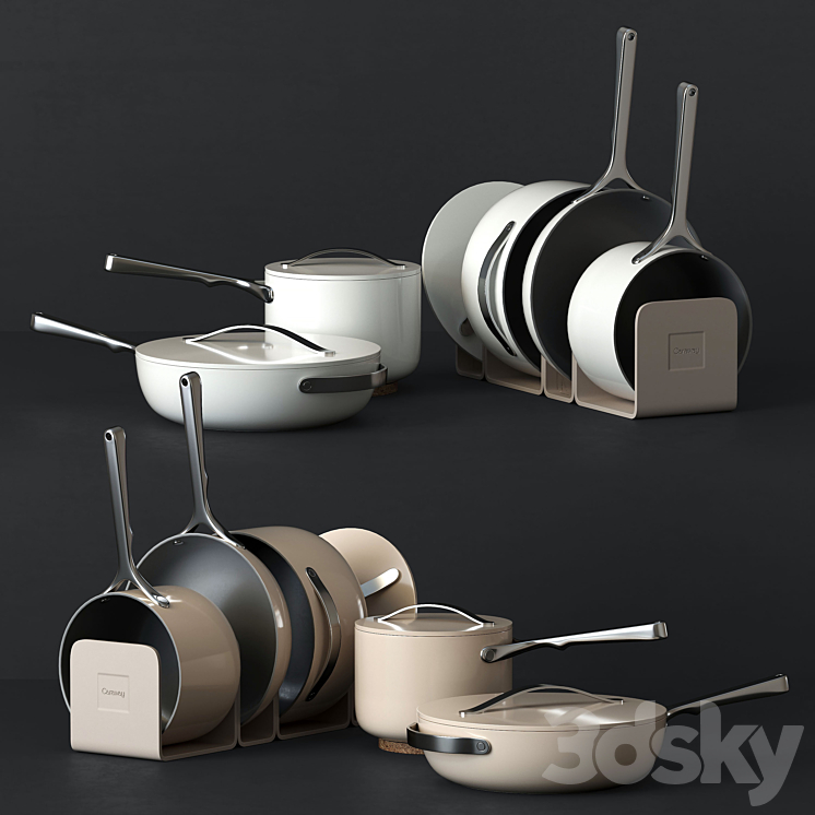 Kitchen set Caraway 3DS Max - thumbnail 1