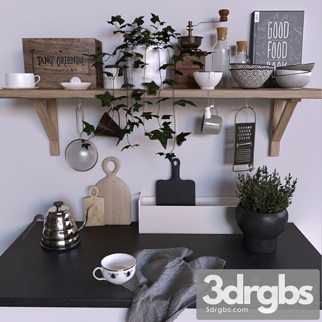 Kitchen set_3 3dsmax Download - thumbnail 1