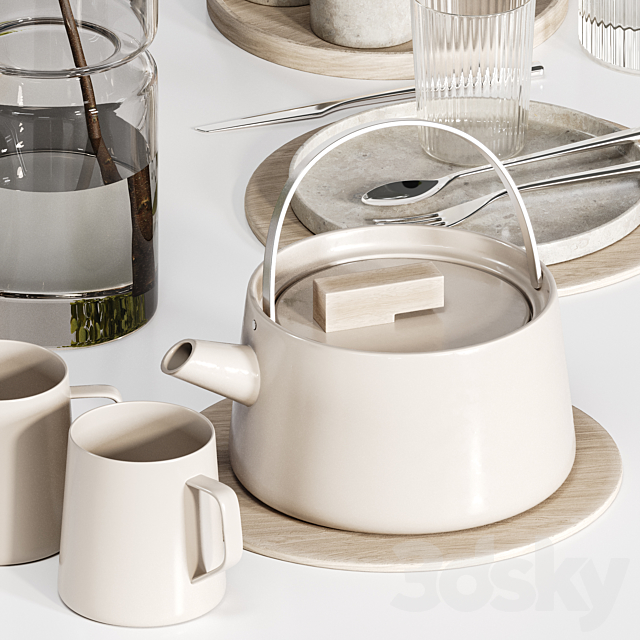 Kitchen tableware 017 3DSMax File - thumbnail 4