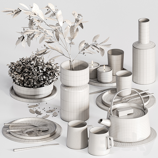 Kitchen tableware 017 3DSMax File - thumbnail 5