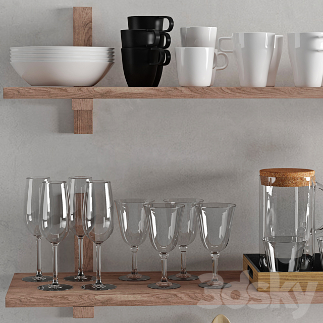 Kitchenware and Tableware 05 3ds Max - thumbnail 3