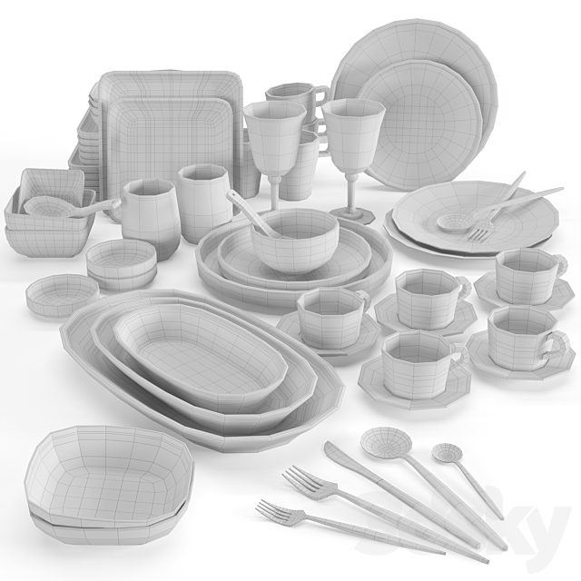 Kitchenware and Tableware 07 3DSMax File - thumbnail 5