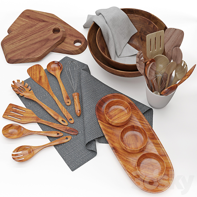 Kitchenware and Tableware 10 3DS Max - thumbnail 2