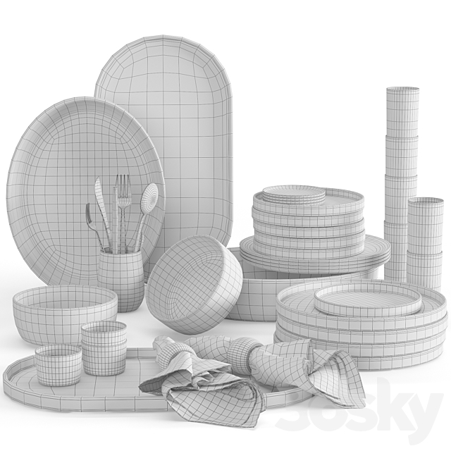 Kitchenware and Tableware 15 3DSMax File - thumbnail 5