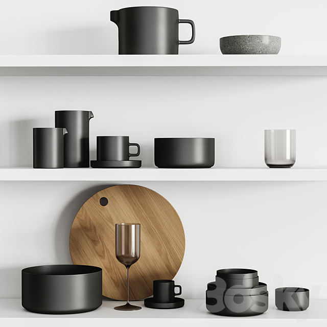 Kitchenware set 02 3DSMax File - thumbnail 1