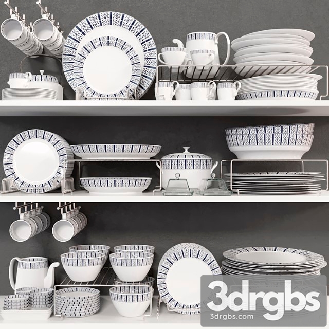 Kitchenware set 8 3dsmax Download - thumbnail 1