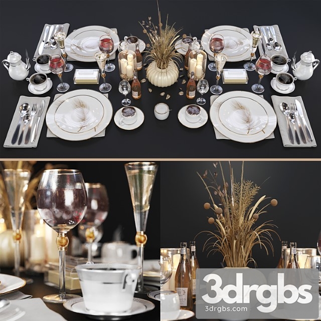 Luxury table setting 1 - thumbnail 1