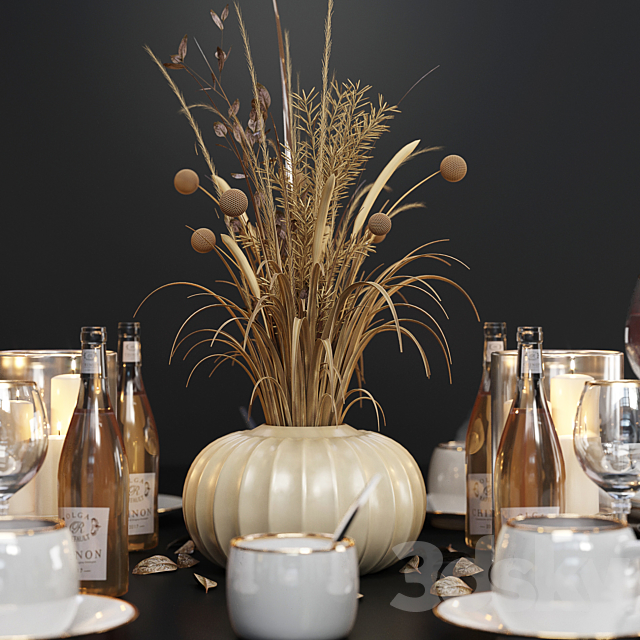 Luxury table setting 3DSMax File - thumbnail 3