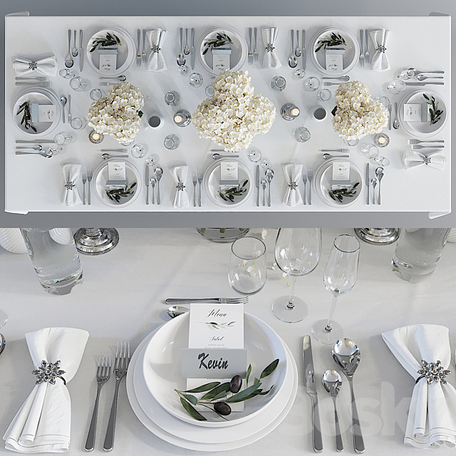 Luxury Table Setting 3DSMax File - thumbnail 1