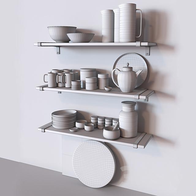 Marble kitchen set 3DSMax File - thumbnail 2