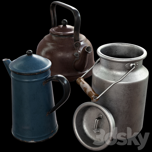 Old utensils 3DSMax File - thumbnail 1