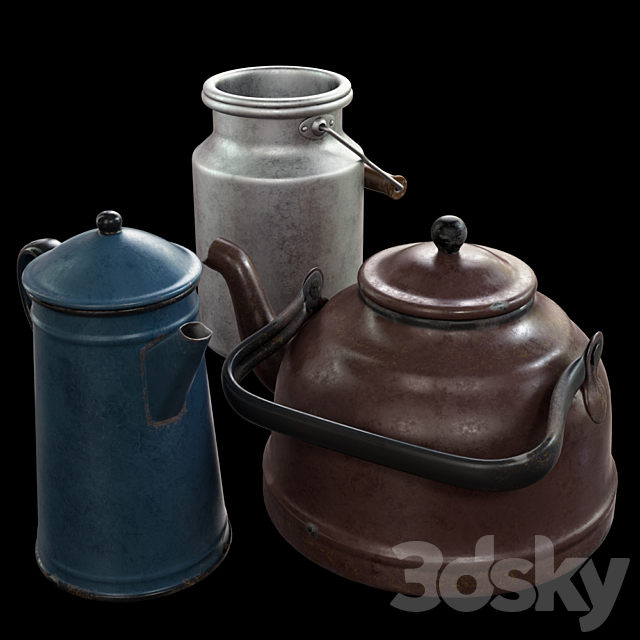 Old utensils 3DSMax File - thumbnail 2