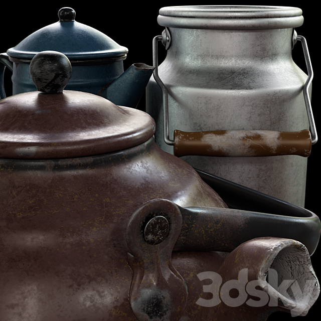 Old utensils 3DSMax File - thumbnail 3