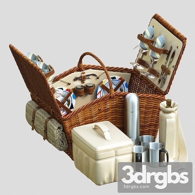 Picnic set 3dsmax Download - thumbnail 1