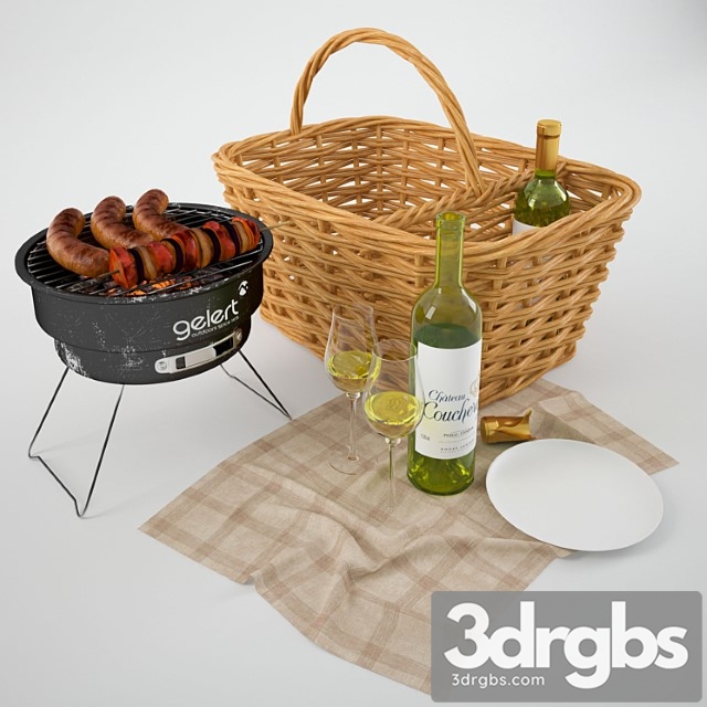 Picnic set 5 3dsmax Download - thumbnail 1