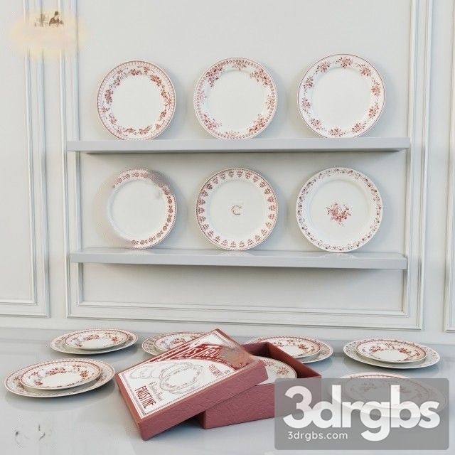 Plate Set 002 3dsmax Download - thumbnail 1