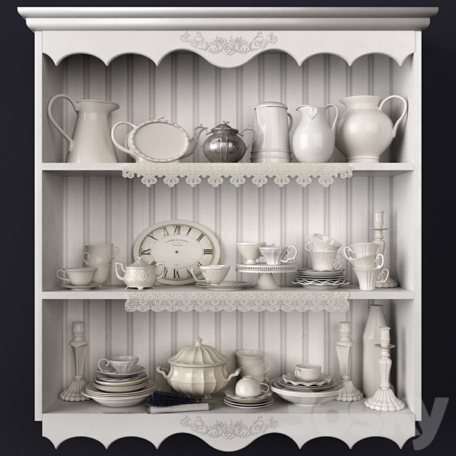 Provence decor set 3ds Max - thumbnail 1