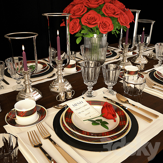 Ralph Lauren. Duke Tabletop Collection 3DSMax File - thumbnail 2