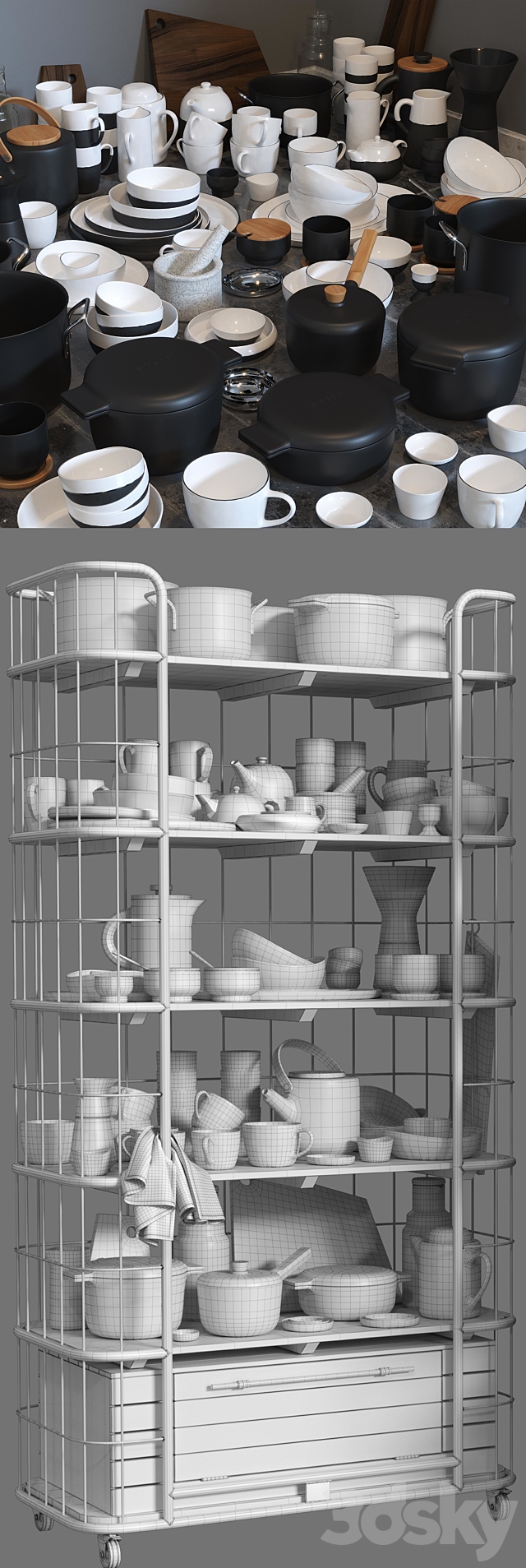 RH CIRCA 1900 and kitchen set 3DSMax File - thumbnail 3