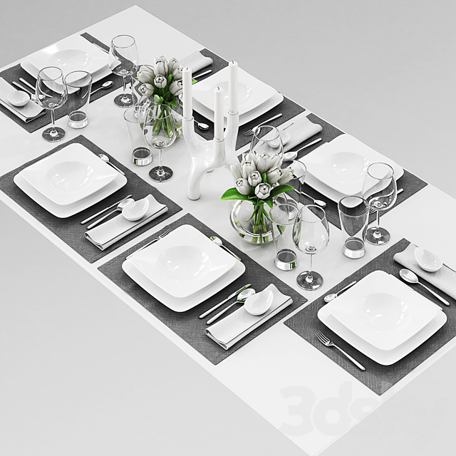 Rosenthal Free Spirit Tableware 3DSMax File - thumbnail 2