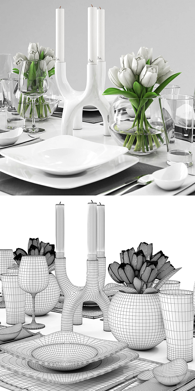 Rosenthal Free Spirit Tableware 3DSMax File - thumbnail 3