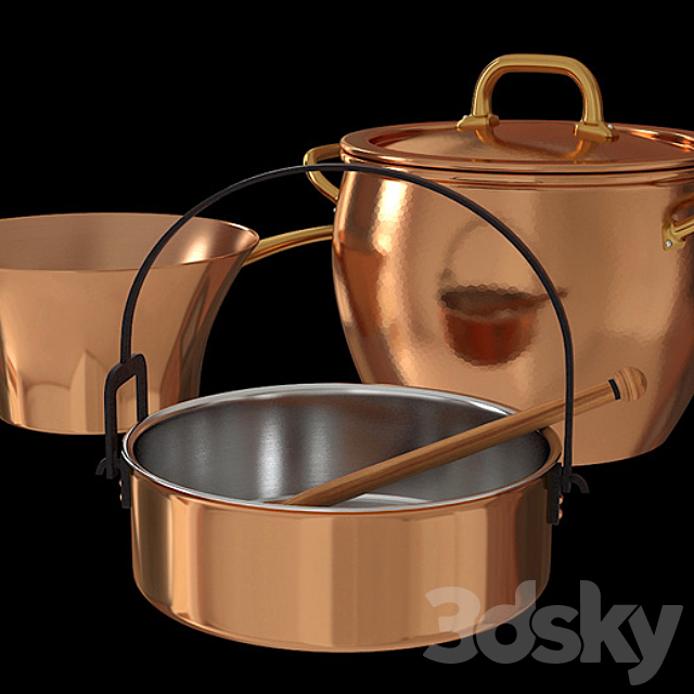 Ruffoni Cookware 3DSMax File - thumbnail 1