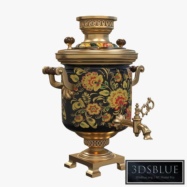 Russian samovar 3DS Max - thumbnail 3