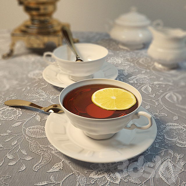 Samovar and service 3DSMax File - thumbnail 2