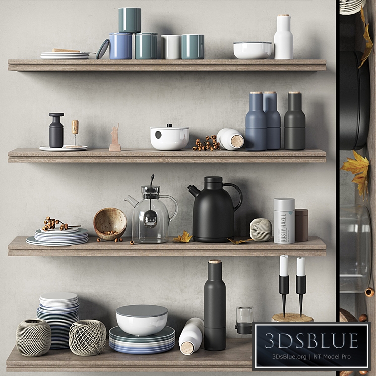 Scandinavian decorative set for the kitchen 3DS Max - thumbnail 3